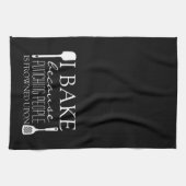 私は人々が名前に眉をひそめたので焼く キッチンタオル (横)