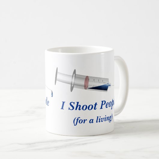 私は人々のナースのユーモアを撃ちます コーヒーマグカップ (正面右)
