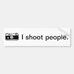 私は人々のバンパーステッカーを撃ちます バンパーステッカー