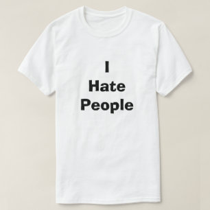 私は人々の汚いおもしろいユーモアのジョークの間抜け嫌い Tシャツ