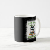 私は人々の漂白猫を窒息させないように針編み コーヒーマグカップ (正面右)