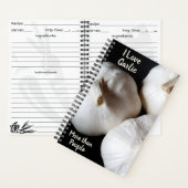 私は人々よりニンニクが大好き写真レシピ ノートブック (内側)