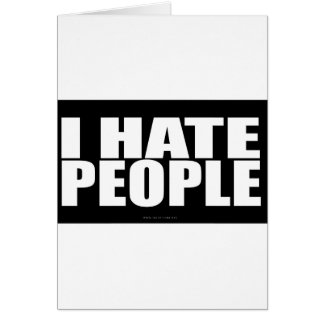 私は人々を憎みます