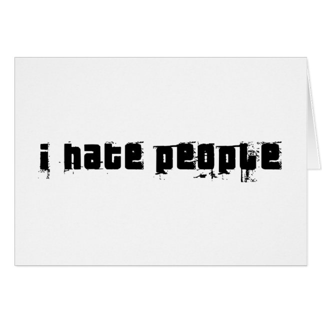 私は人々を憎みます (正面横)