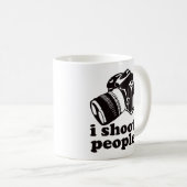 私は人々を撃ちます! コーヒーマグカップ (正面右)