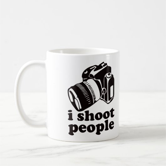 私は人々を撃ちます! コーヒーマグカップ (左)