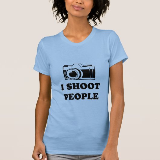 私は人々を撃ちます Tシャツ (正面)