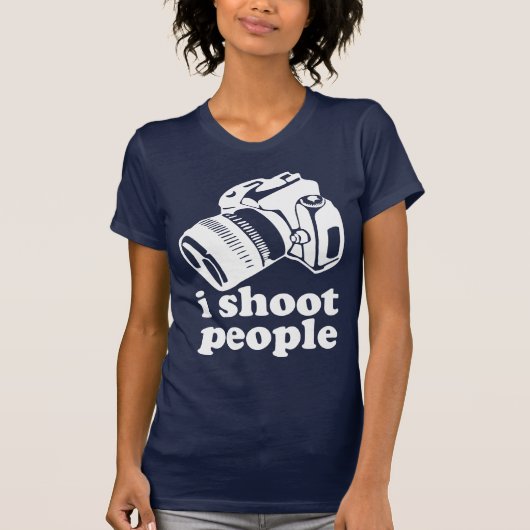 私は人々を撃ちます! Tシャツ (正面)