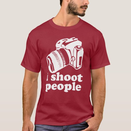 私は人々を撃ちます! Tシャツ (正面)