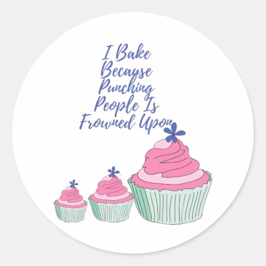 私は人々を殴る眉をひそめているので焼く – F ラウンドシール (正面)