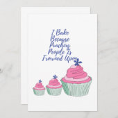 私は人々を殴る眉をひそめているので焼く – F 招待状 (正面/裏面)