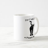 私は人々人おもしろいで失礼な猫のマグのように見えます コーヒーマグカップ (正面右)