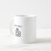 私は人々-カメラ--を撃ちます コーヒーマグカップ (正面左)