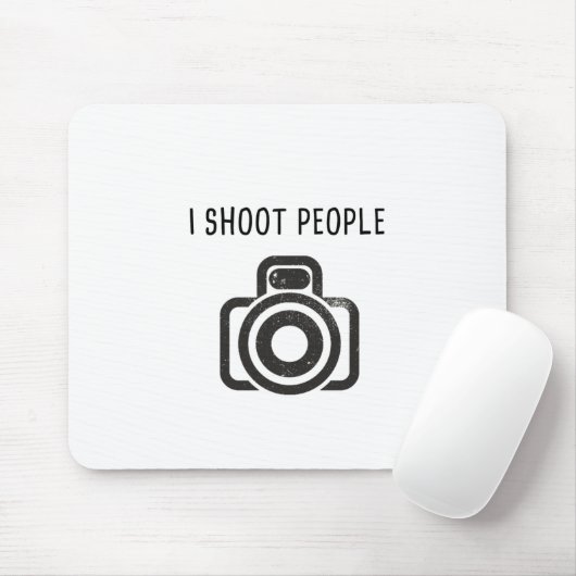 私は人々-カメラ--を撃ちます マウスパッド (マウス)