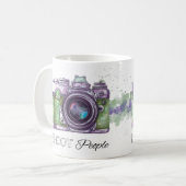 私は人々、写真撮影のギフトのマグを撃ちます コーヒーマグカップ (正面左)