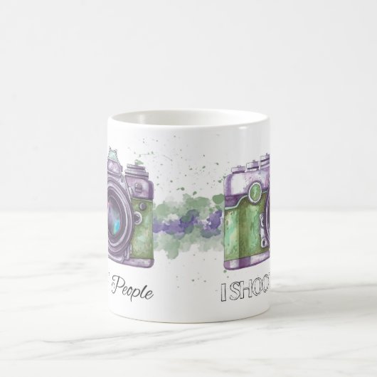 私は人々、写真撮影のギフトのマグを撃ちます コーヒーマグカップ (中央)