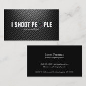 私は人々-写真撮影の名刺--を撃ちます 名刺 (正面/裏面)