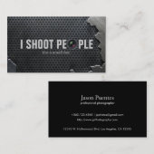 私は人々-写真撮影の名刺--を撃ちます 名刺 (正面/裏面)