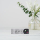 私は人々-専門のカメラマン--を撃ちます スキニー名刺 (スタンド正面)