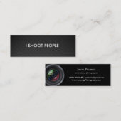私は人々-専門のカメラマン--を撃ちます スキニー名刺 (正面/裏面)