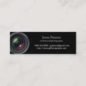 私は人々-専門のカメラマン--を撃ちます スキニー名刺 (裏面)