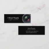 私は人々-専門のカメラマン--を撃ちます スキニー名刺 (正面/裏面)