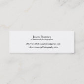 私は人々-専門のカメラマン--を撃ちます スキニー名刺 (裏面)