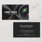 私は人々-専門のカメラマン--を撃ちます 名刺 (正面/裏面)
