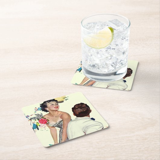 私は人がほしいと思います スクエアペーパーコースター (インサイチュ)