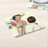 私は人がほしいと思います スクエアペーパーコースター (アングル)