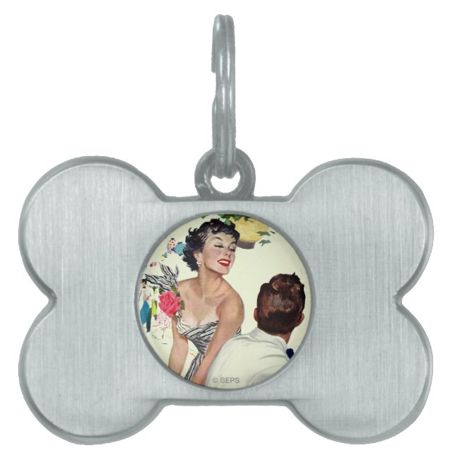 私は人がほしいと思います ペットネームタグ (正面)