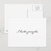 私は人が嫌いだ ポストカード (正面/裏面)