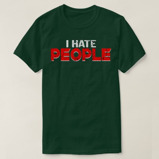 私は人が嫌いだ Tシャツ (デザイン正面)