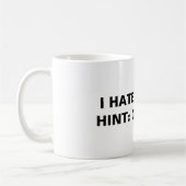 私は人が嫌い(ヒント：行遠くに) コーヒーマグカップ (左)