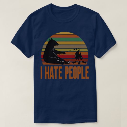 私は人が嫌い Tシャツ (デザイン正面)