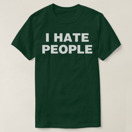 私は人が嫌い Tシャツ (デザイン正面)