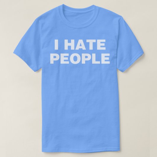 私は人が嫌い Tシャツ (デザイン正面)