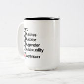 私は人です(クラス) ツートーンマグカップ (正面左)