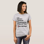 私は人です (行動) Tシャツ (正面フル)