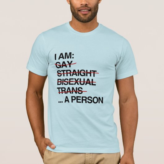 私は人です Tシャツ (正面)