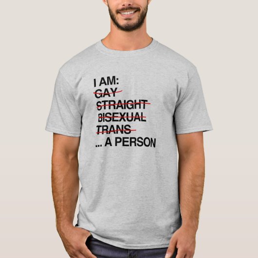 私は人です Tシャツ (正面)