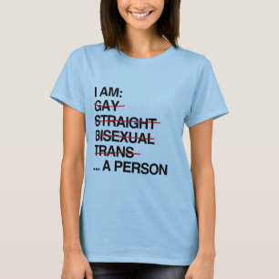 私は人です Tシャツ