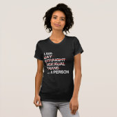 私は人です Tシャツ (正面フル)