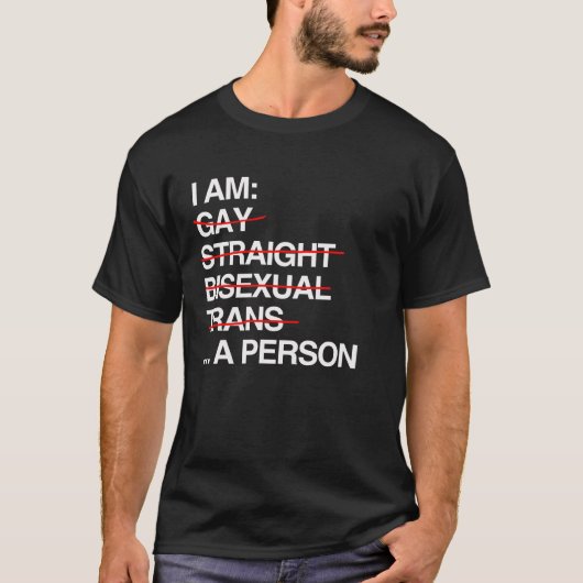 私は人です Tシャツ (正面)