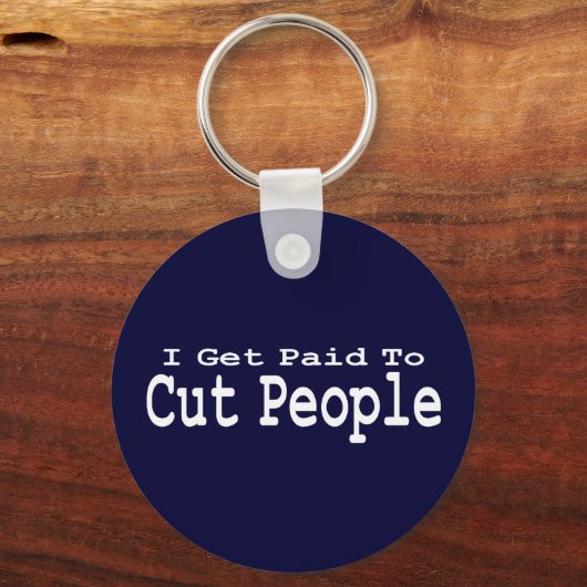 私は人に贈り物を切って支払われる キーホルダー (正面)