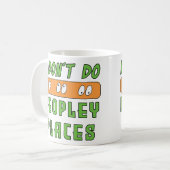 私は人の場所を行わない コーヒーマグカップ (正面左)