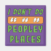 私は人の場所を行わない マグネット (正面)