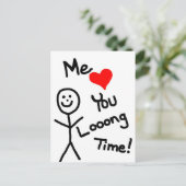 私は人の漫画を貼るのが大好き ポストカード (スタンド正面)