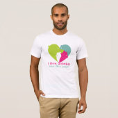 私は人よりも動物が好きだ Tシャツ (正面フル)
