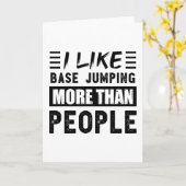 私は人よりベースジャンプが好おもしろいき カード (黄色い花)